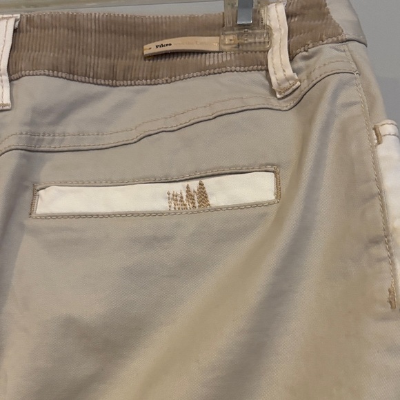 Pilcro Patchwork Mini Skirt in Tan and Cream - Picture 7 of 15